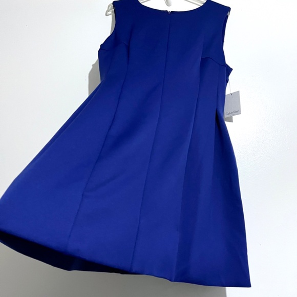 Calvin Klein Structured Fit and Flare Dress - Picture 3 of 11